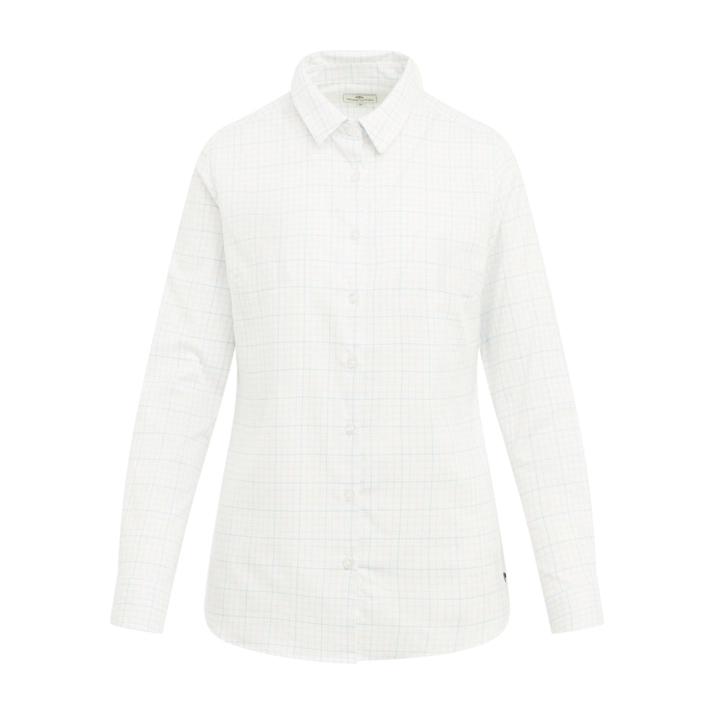 Womens Callie Twill Shirt White/Pink/Blue