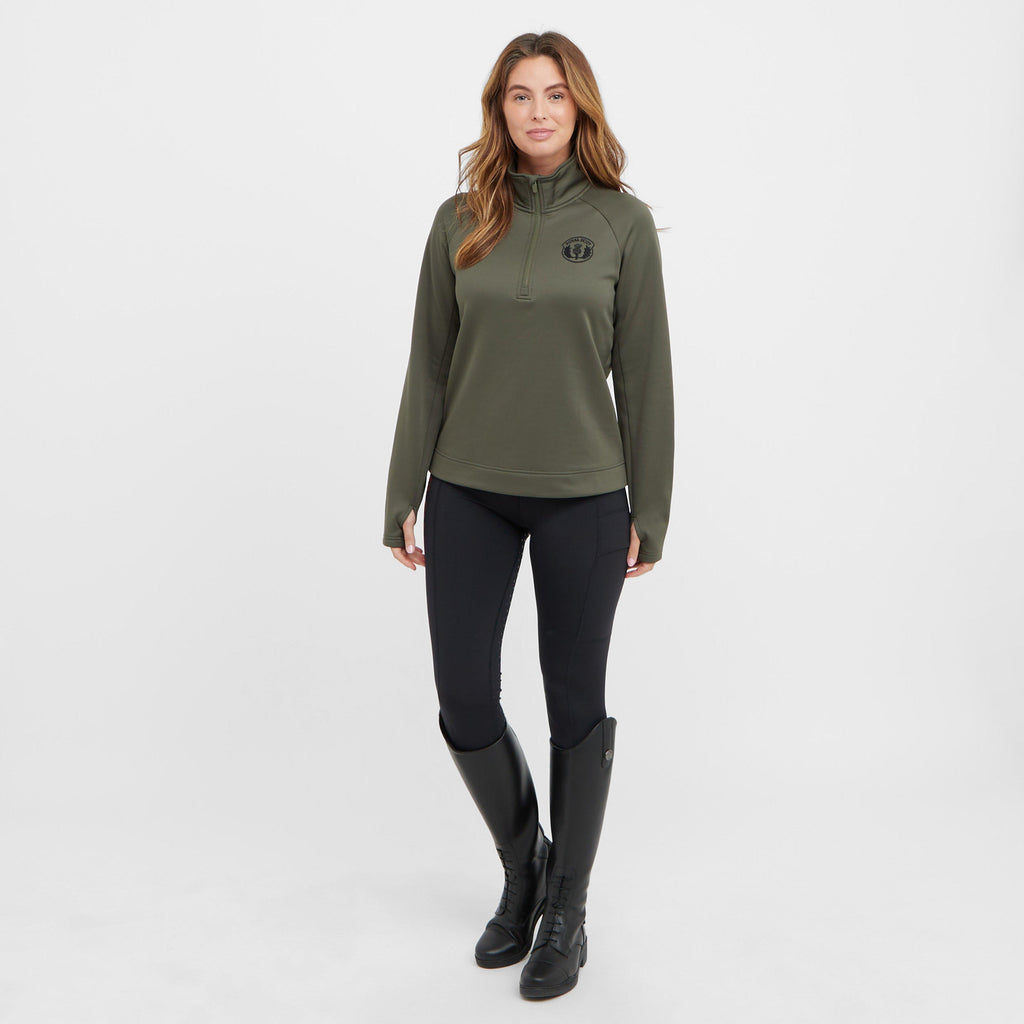 Womens Katie 1/4 Zip Sweatshirt Olive
