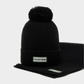 Unisex Bobble Hat Gift Set Black
