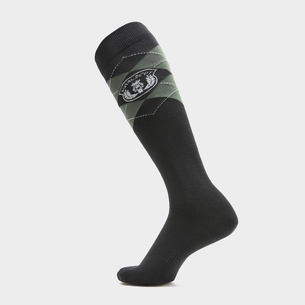 Women's Argyle Riding Socks Olive/Black