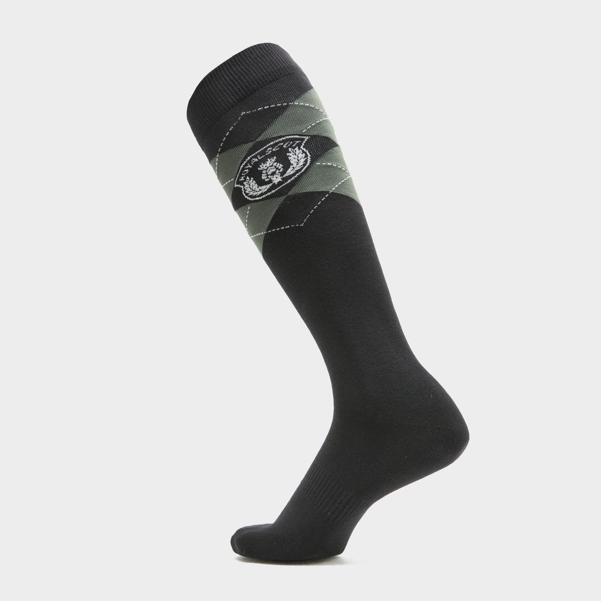 Women's Argyle Riding Socks Olive/Black