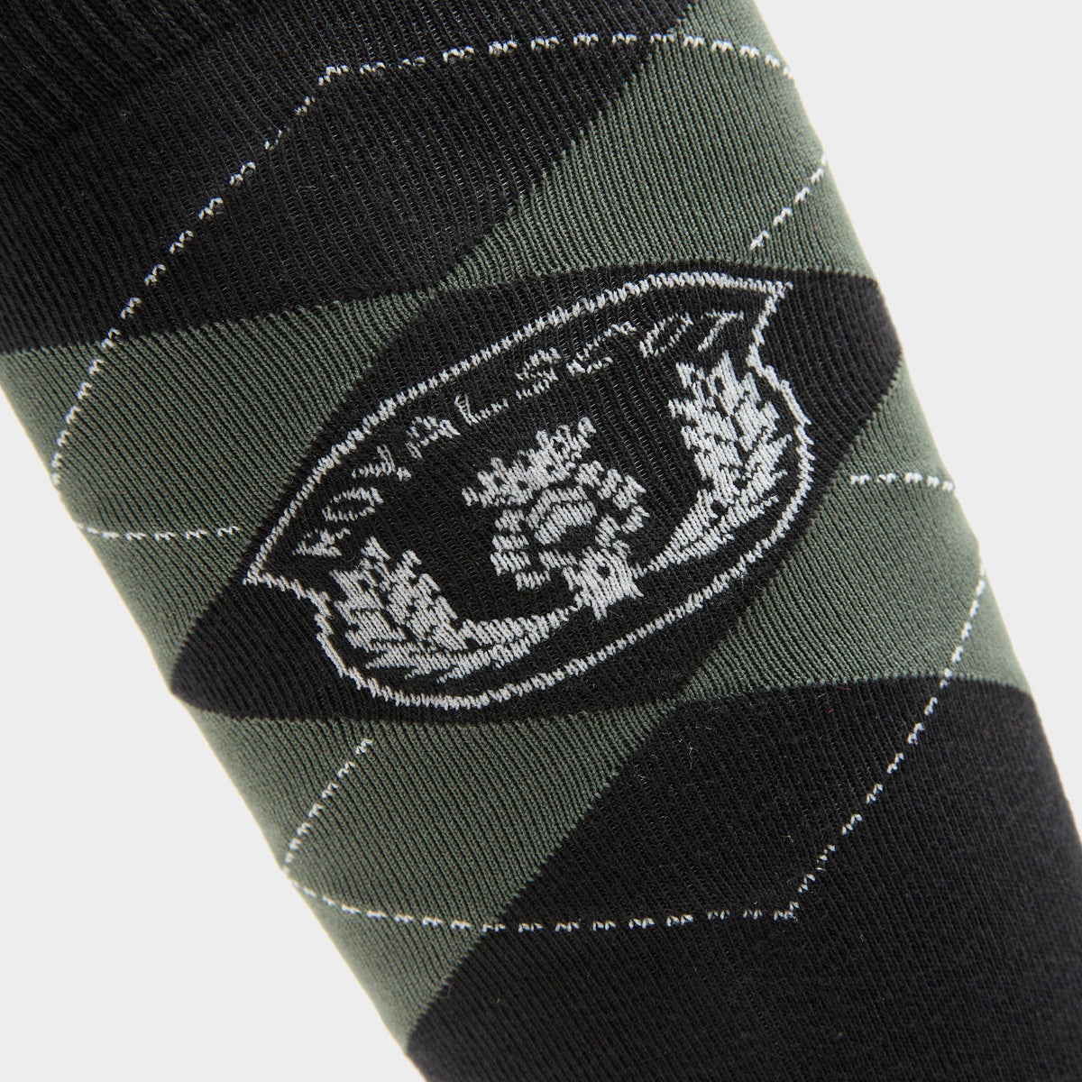 Women's Argyle Riding Socks Olive/Black