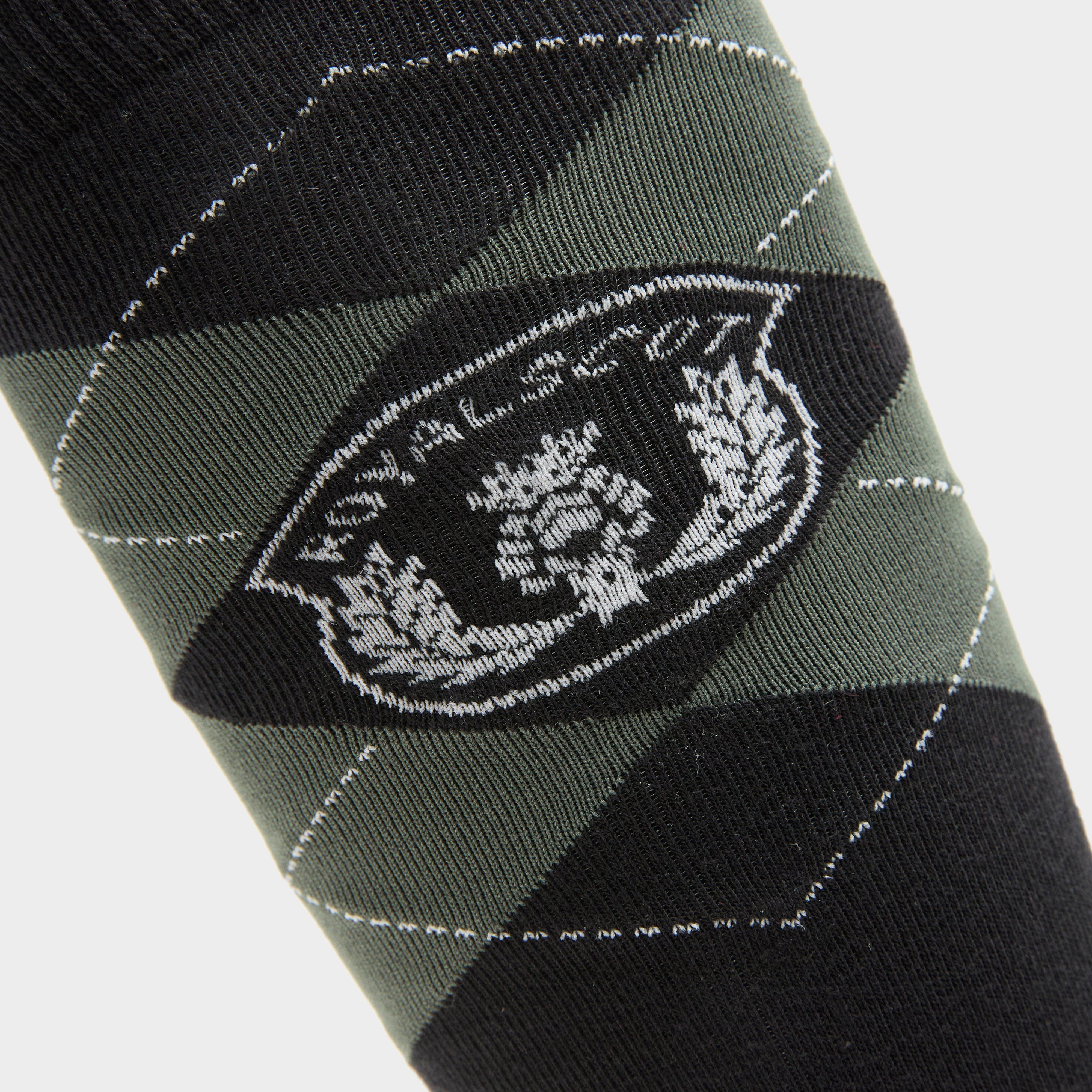 Women's Argyle Riding Socks Olive/Black