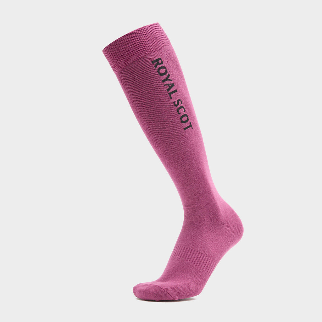 Women’s Logo Riding Socks Black/Wine