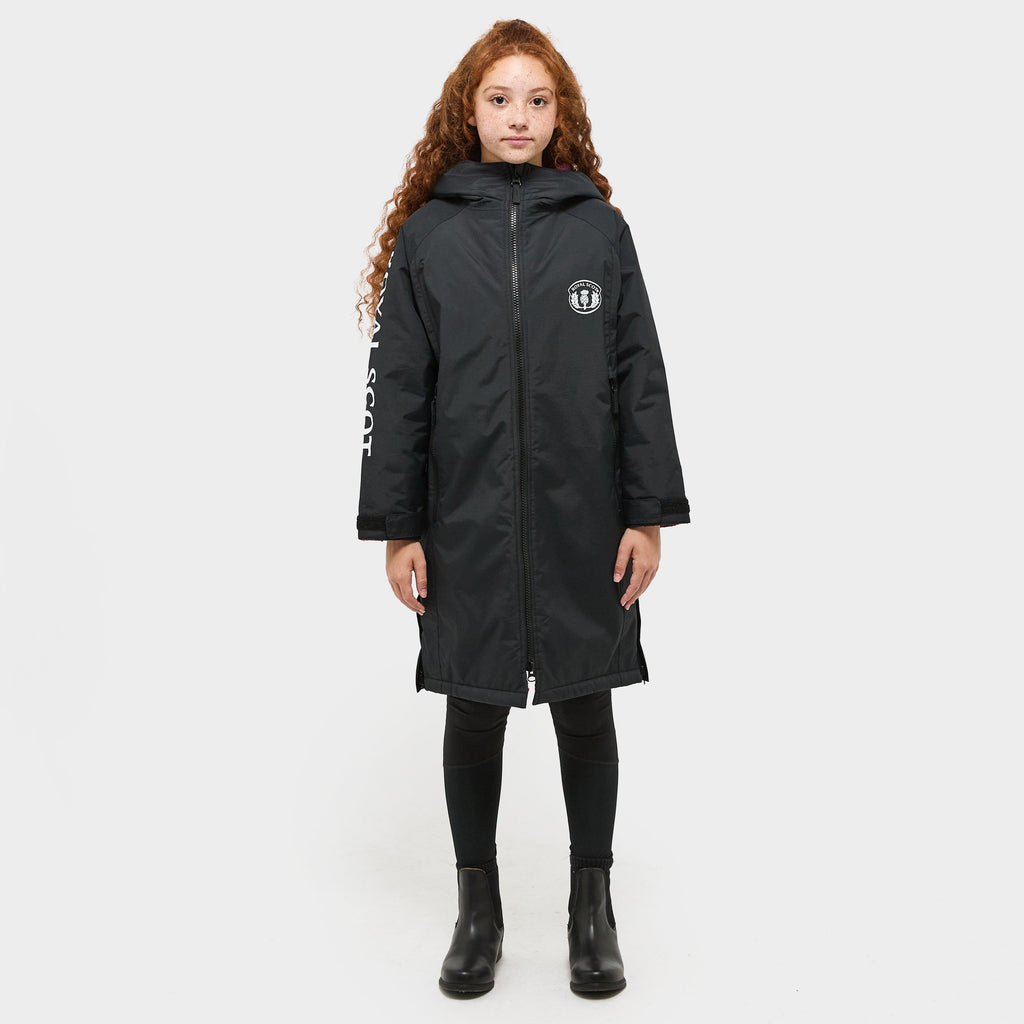 Kids’ Poppy Waterproof Riding Robe Black
