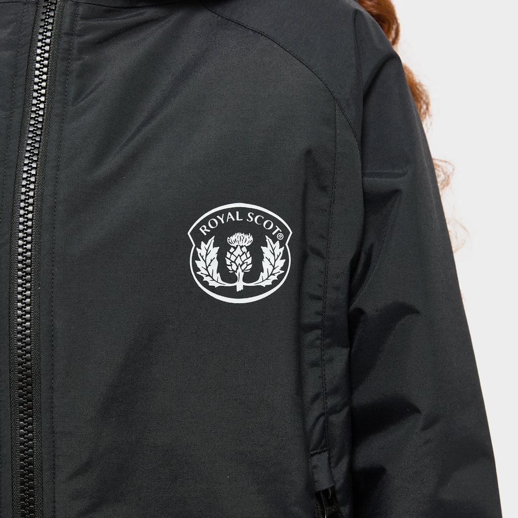 Kids’ Poppy Waterproof Riding Robe Black