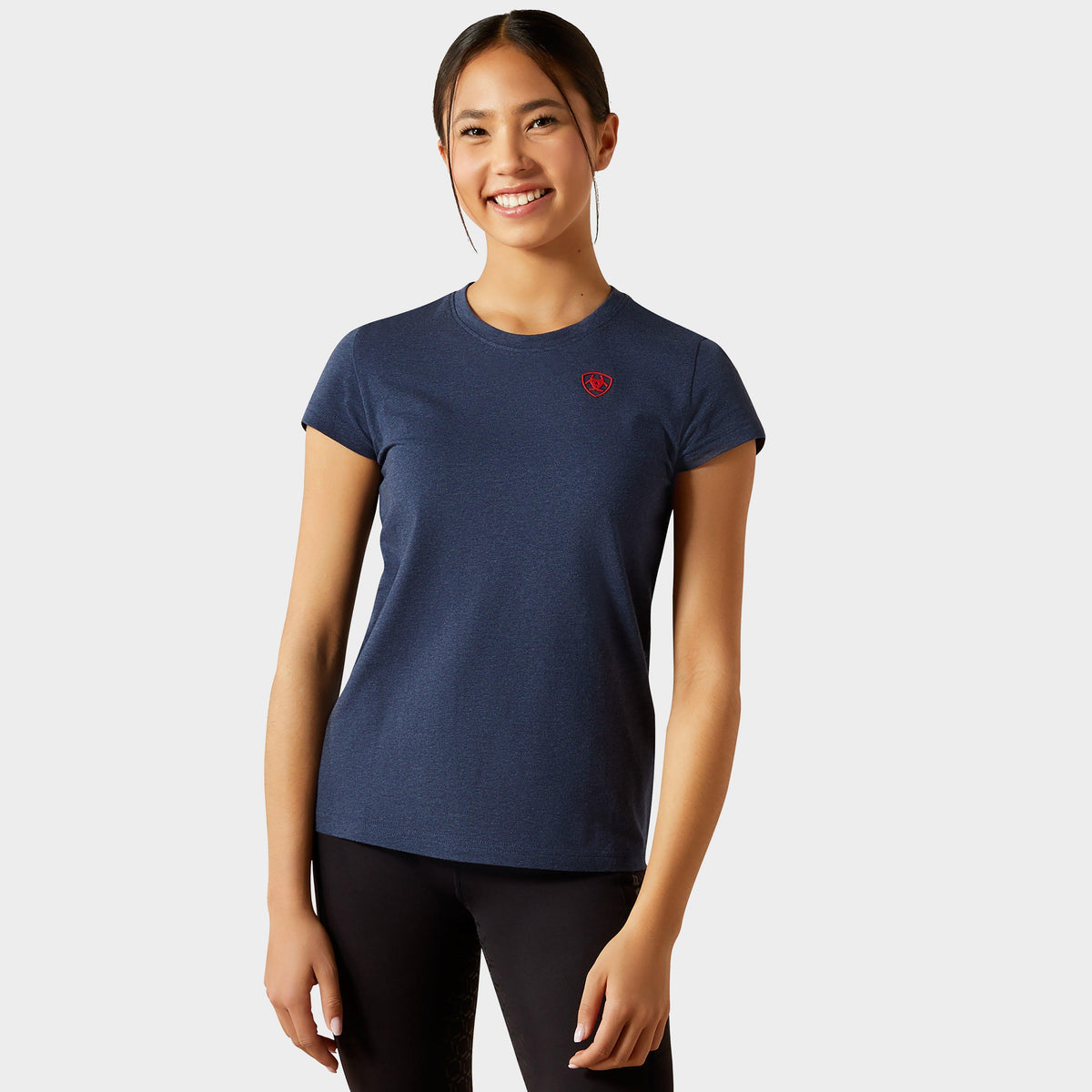 Kids' Ariat BV Logo Junior Tee Navy