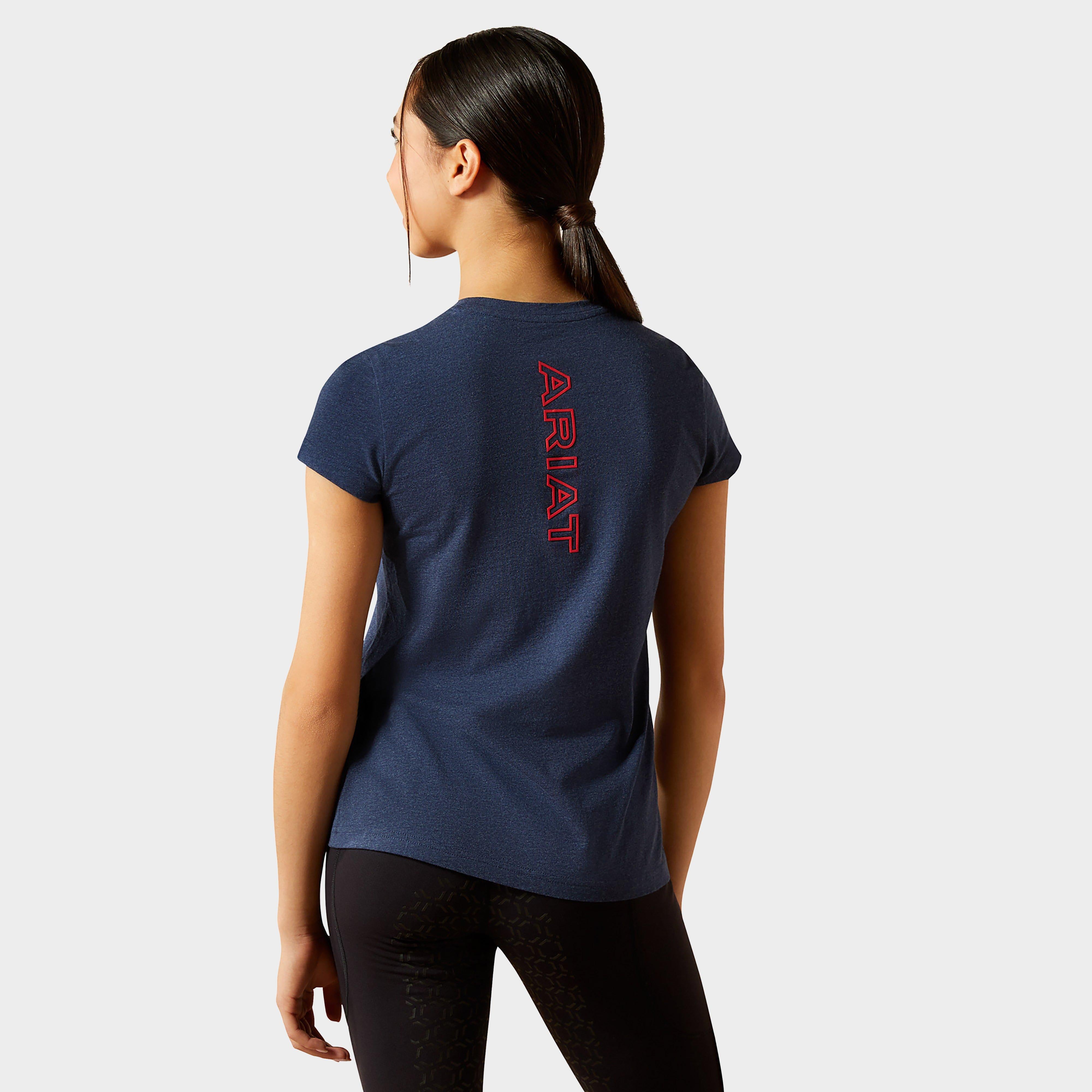 Kids' Ariat BV Logo Junior Tee Navy