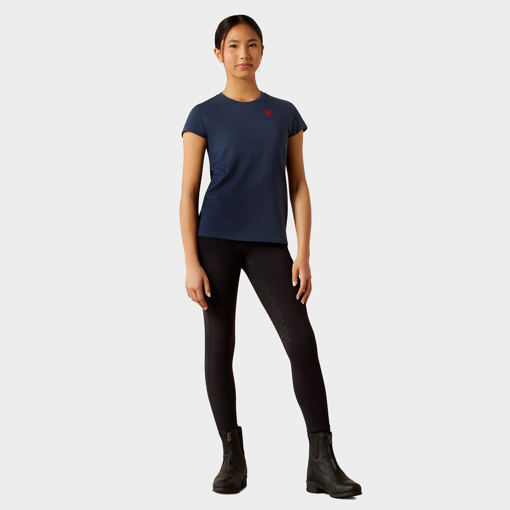 Kids' Ariat BV Logo Junior Tee Navy