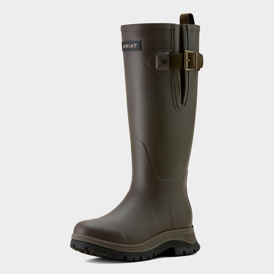 Womans Woodstock Rubber Boot Brown