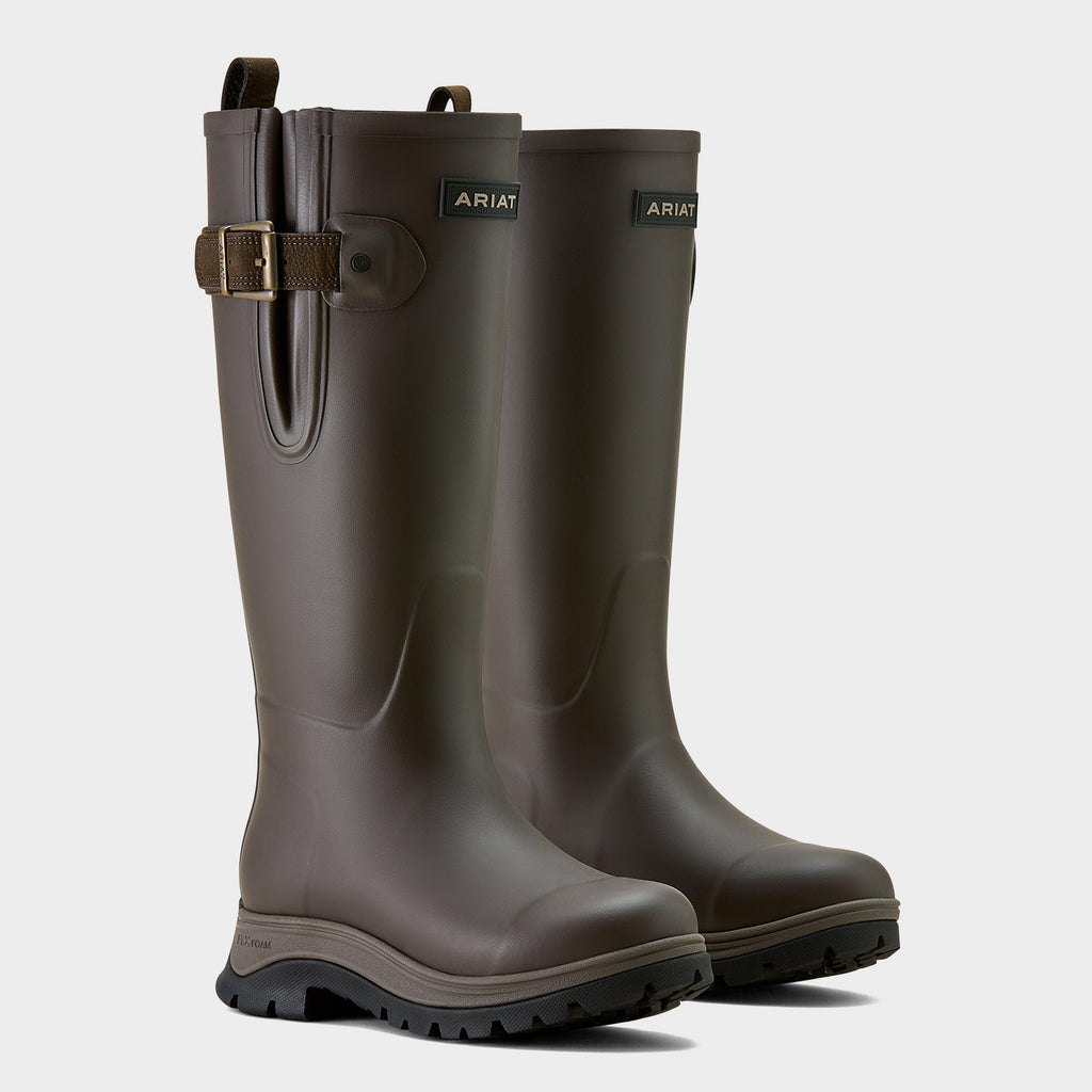 Womans Woodstock Rubber Boot Brown