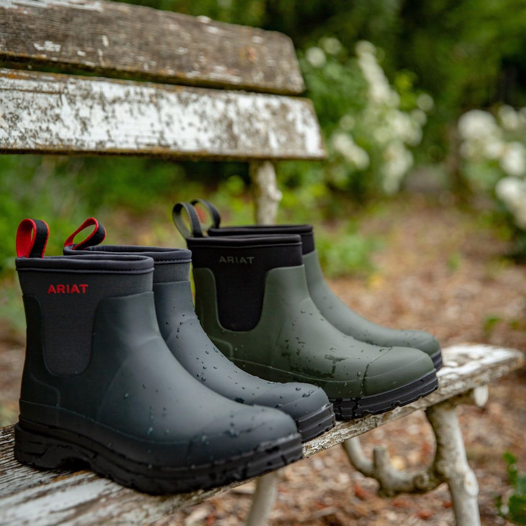 Womens Kelmarsh Shortie Rubber Boot Dark Olive