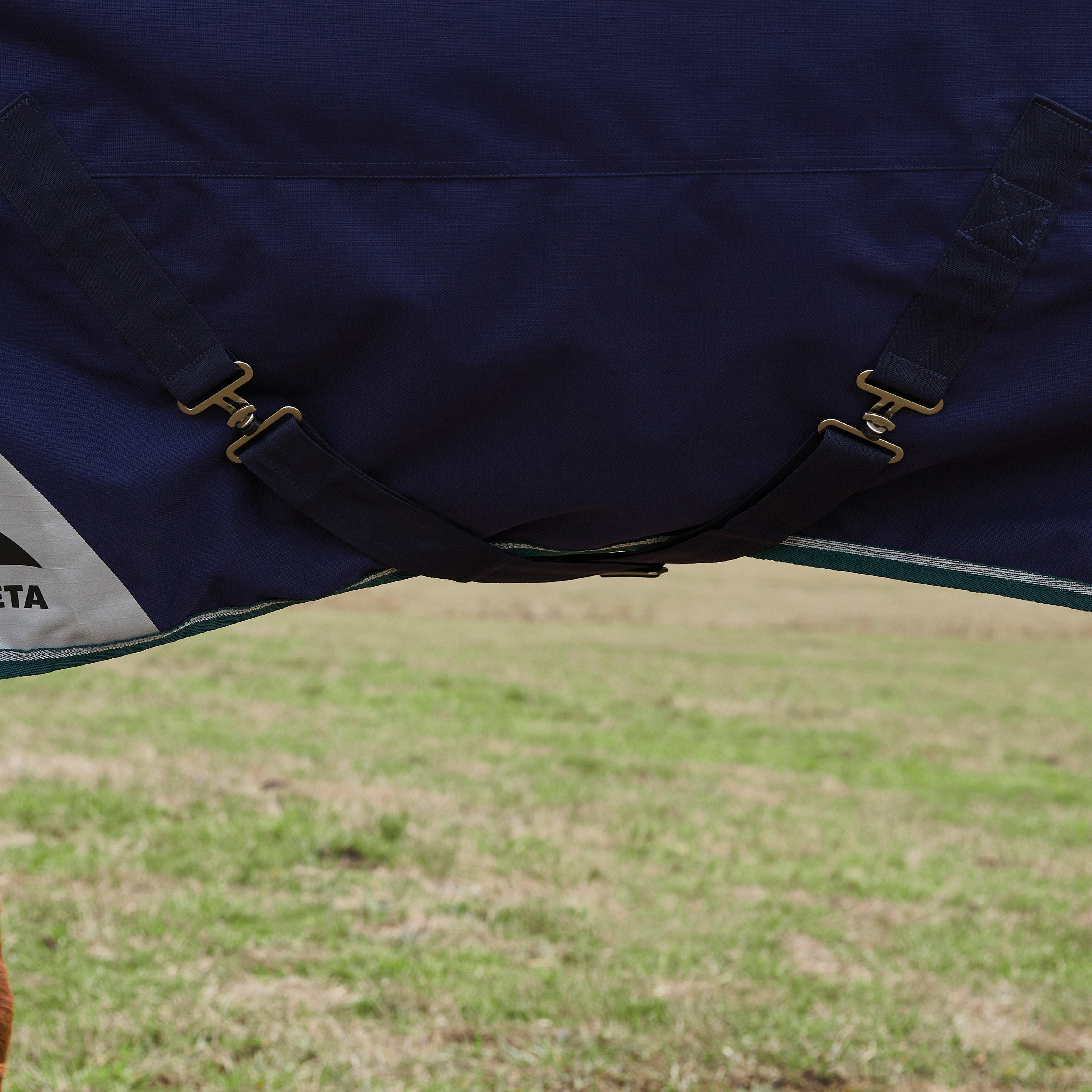 ComFiTec Plus Dynamic II Detach-A-Neck Mediumweight 220g Turnout Rug Navy