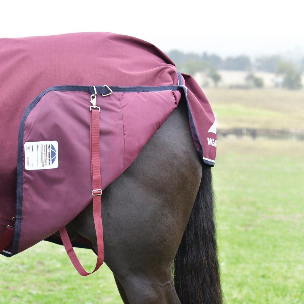 ComFiTec Essential Detach-A-Neck 220g Turnout Rug Burgundy