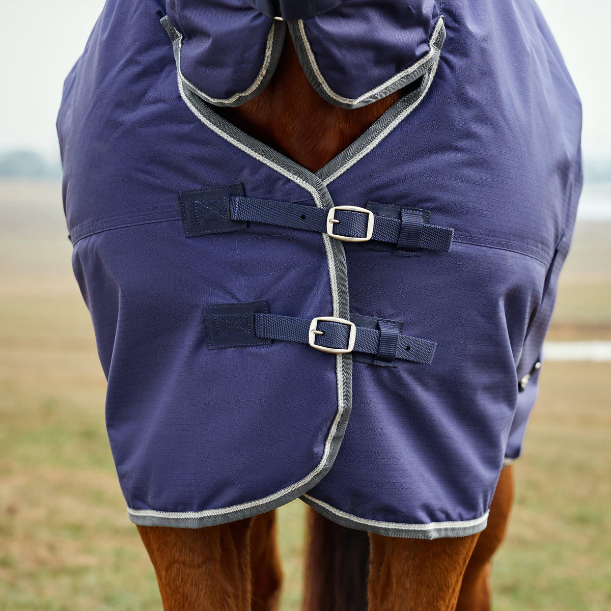 ComFiTec Tyro Combo Neck 50g Lite Plus Turnout Rug Navy