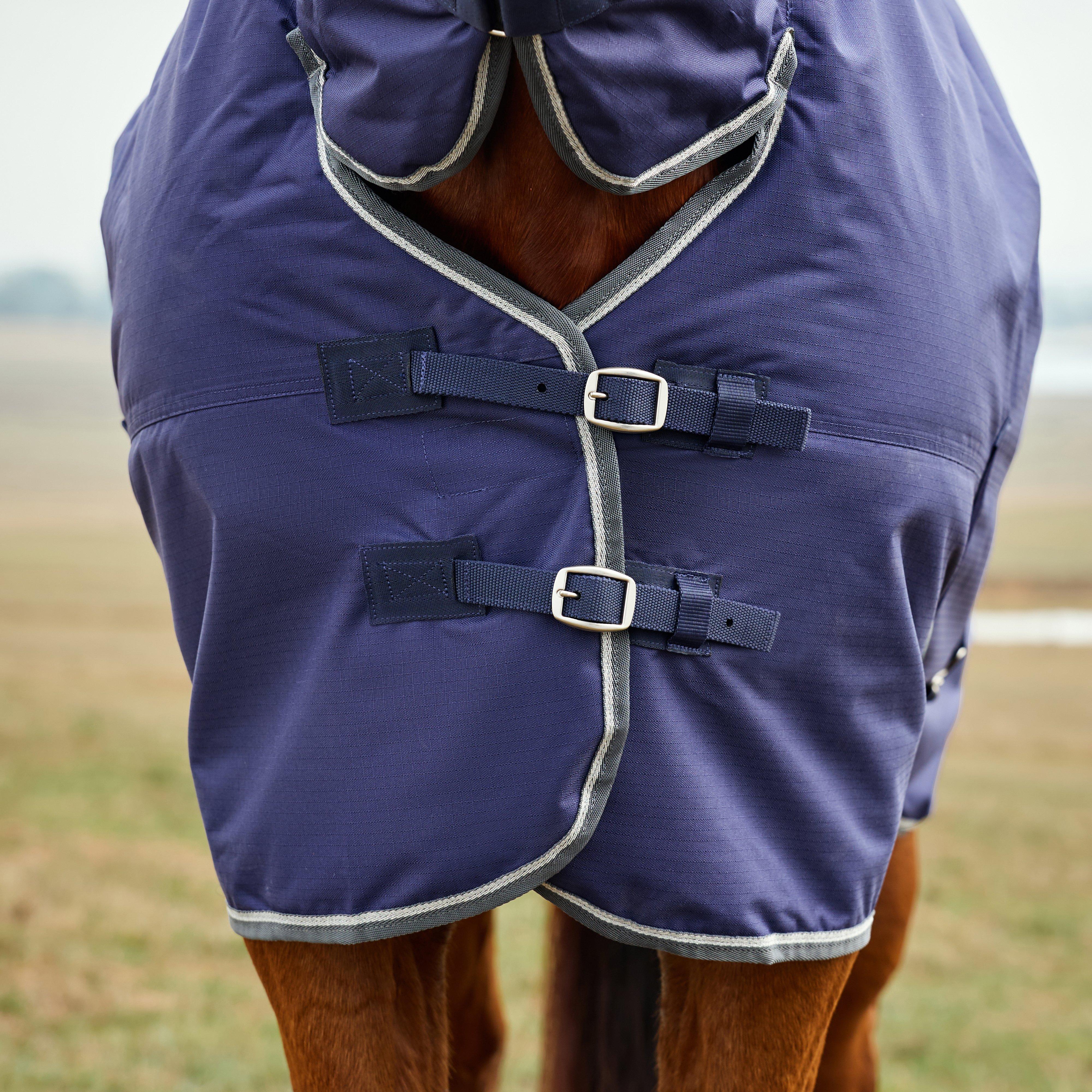 ComFiTec Tyro Combo Neck 50g Lite Plus Turnout Rug Navy
