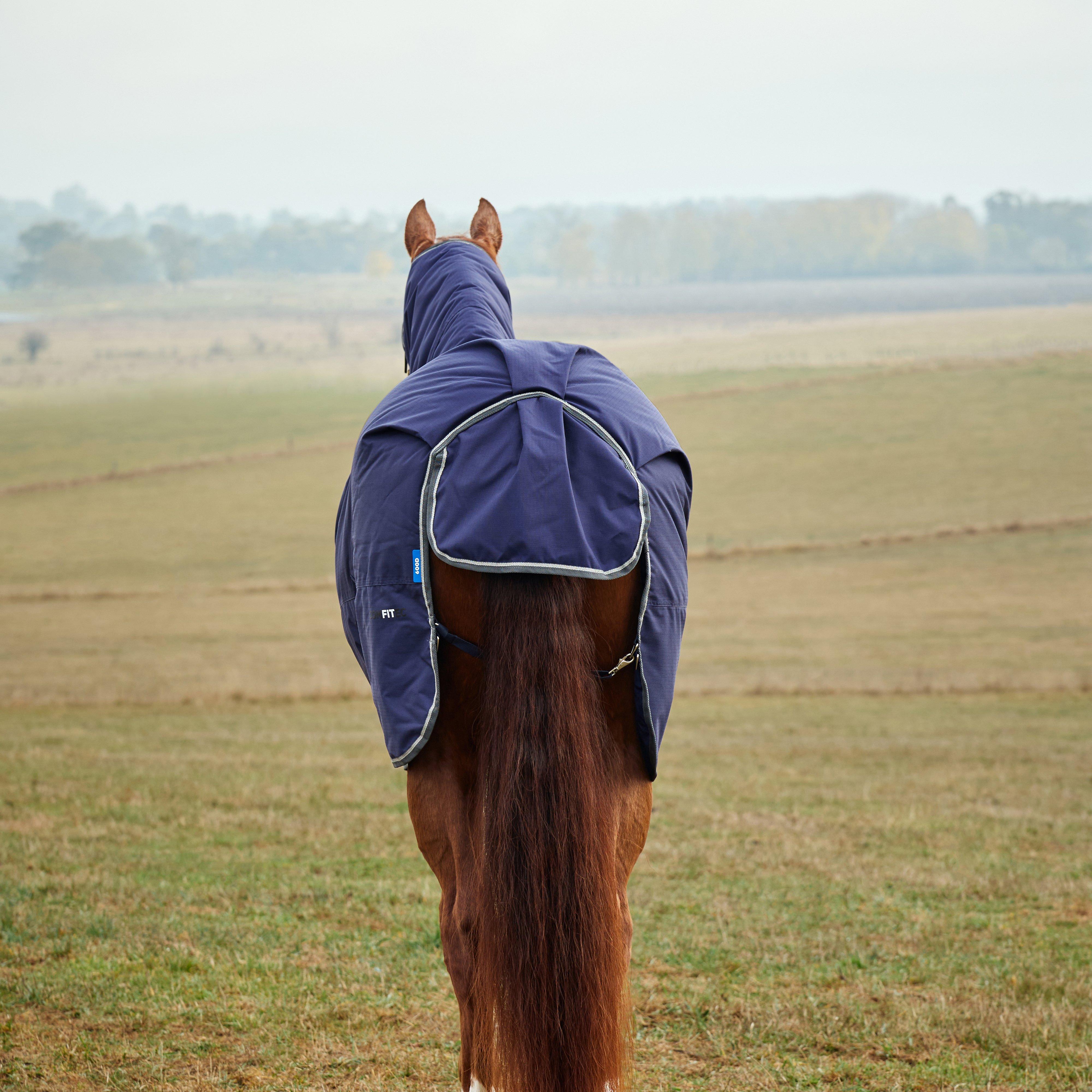ComFiTec Tyro Combo Neck 50g Lite Plus Turnout Rug Navy
