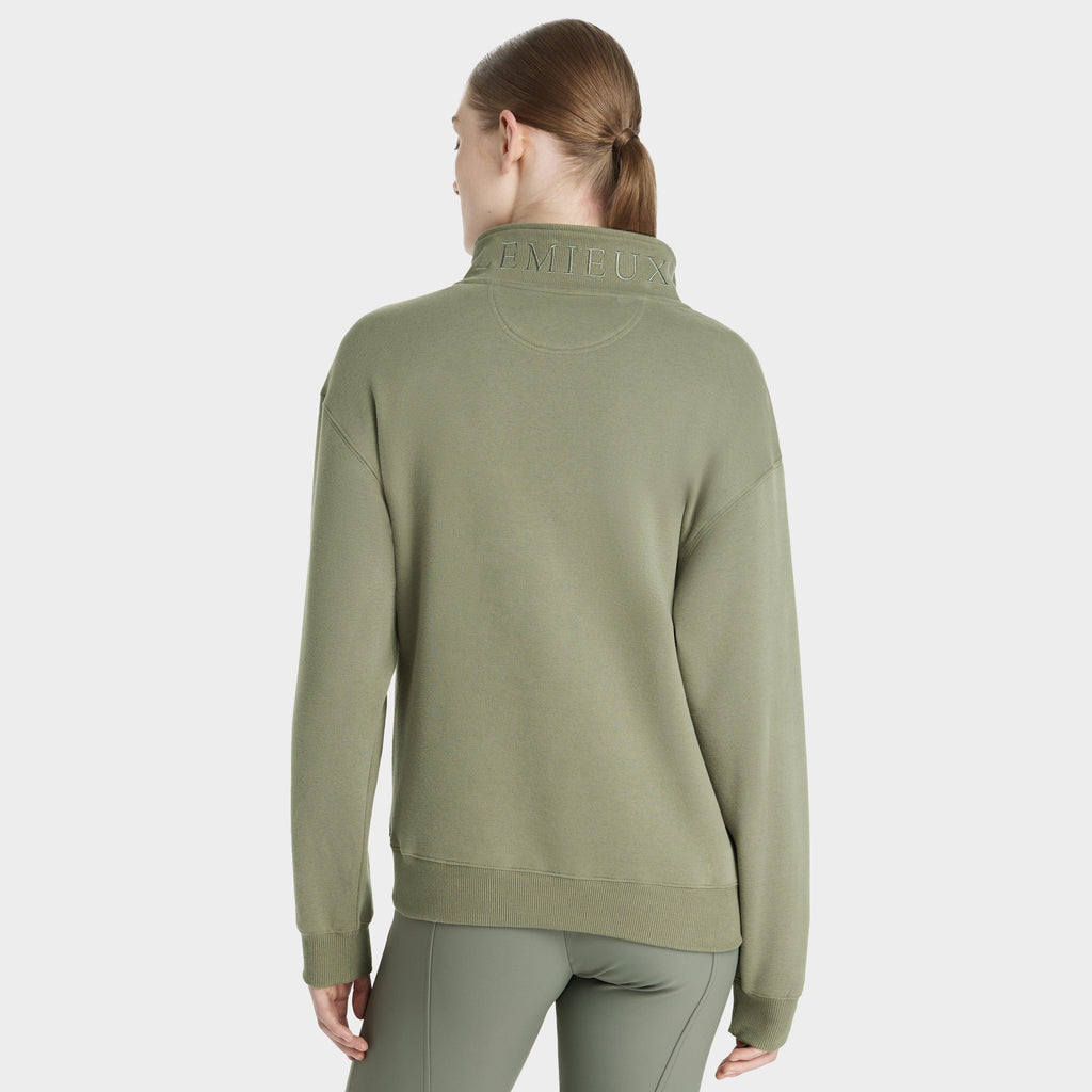 Womens Keira Quarter Neck Sweater Rosemary