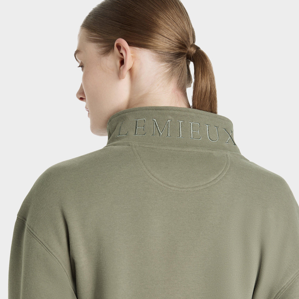 Womens Keira Quarter Neck Sweater Rosemary