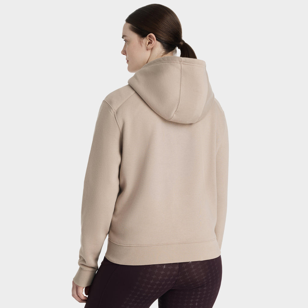 Womens Henrietta Half Zip Hoodie Almond