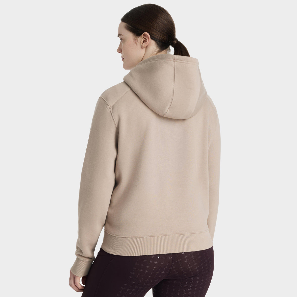 Womens Henrietta Half Zip Hoodie Almond