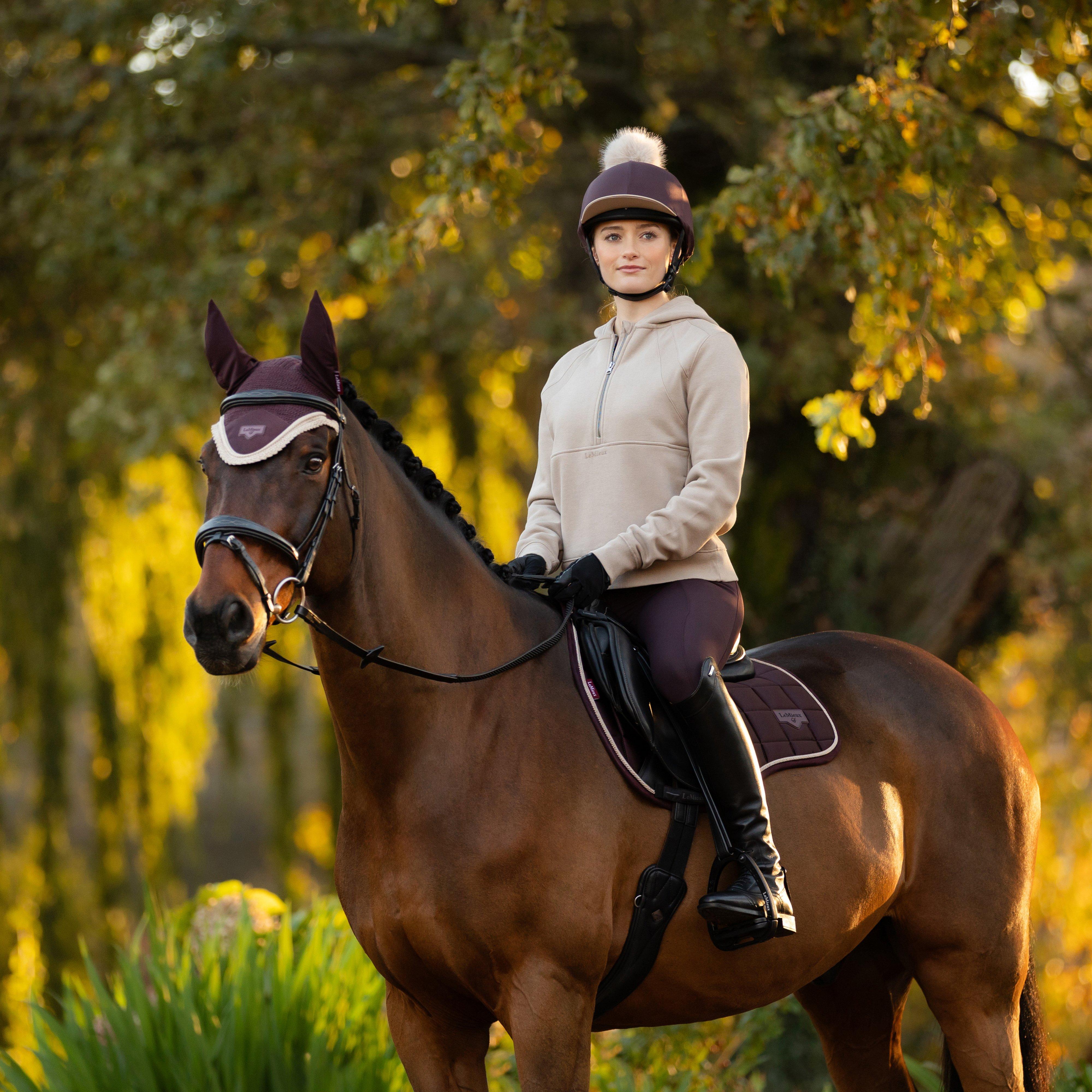 Womens Henrietta Half Zip Hoodie Almond