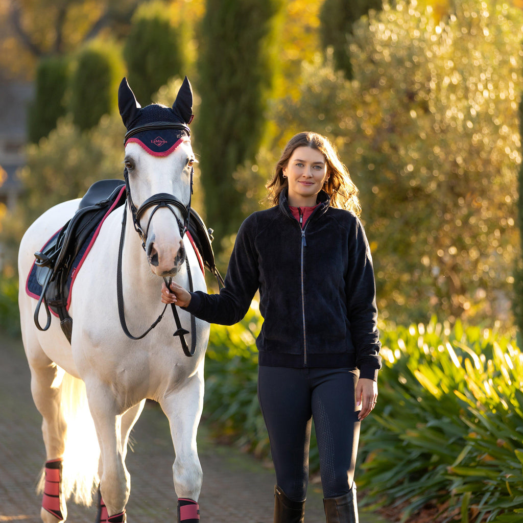 Womens Liberty Zip Through Fleece Navy