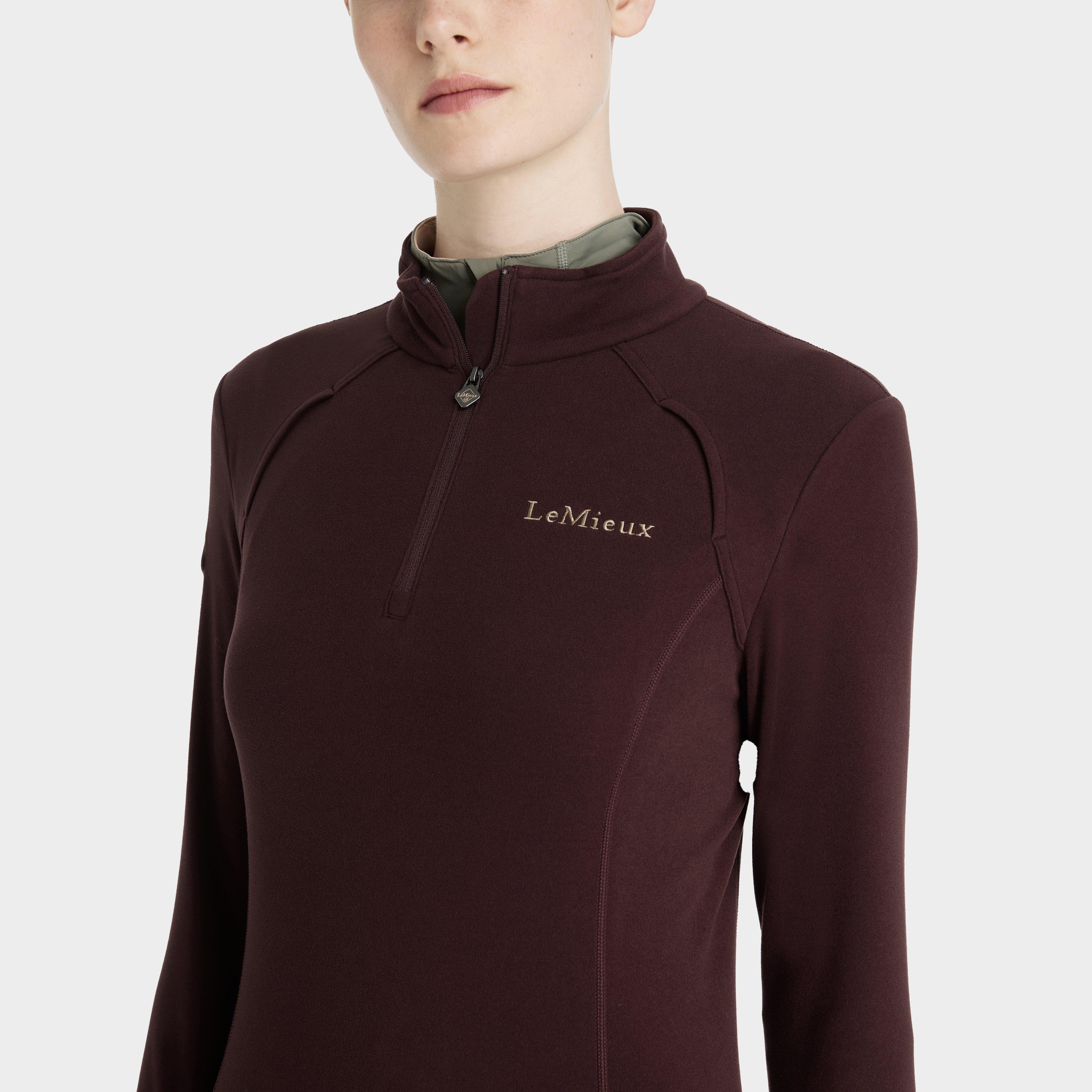 Womens Frances Quarter Zip Fleece Damson