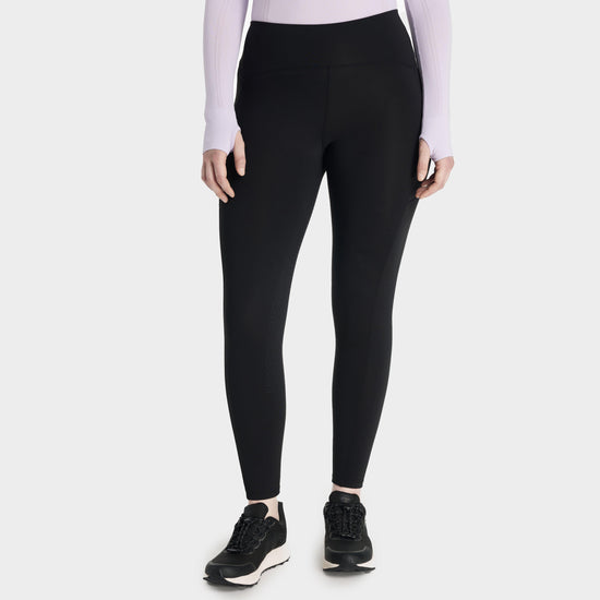 Womens Natalie Brushed Pull On Riding Leggings Black