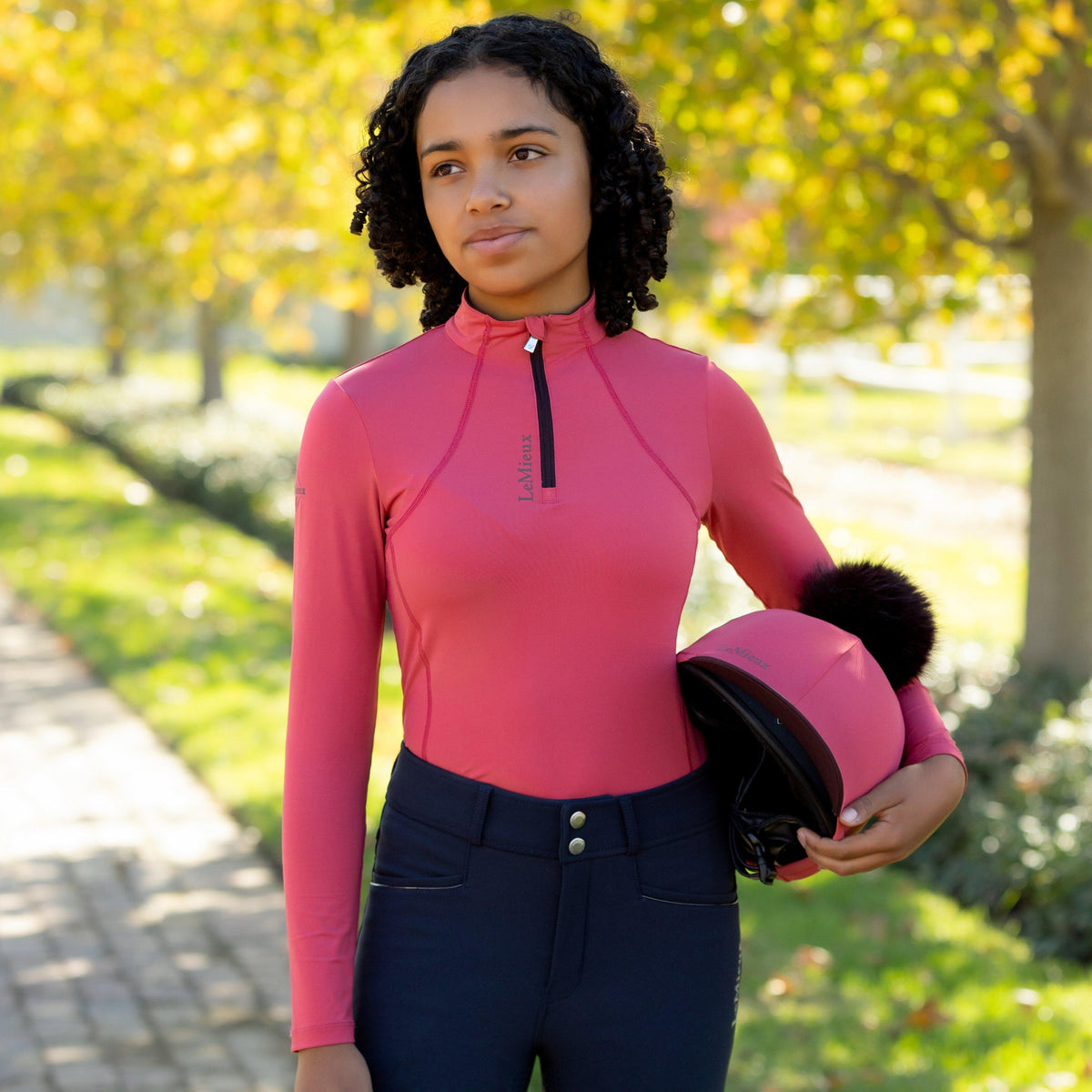 Young Rider Base Layer Cranberry