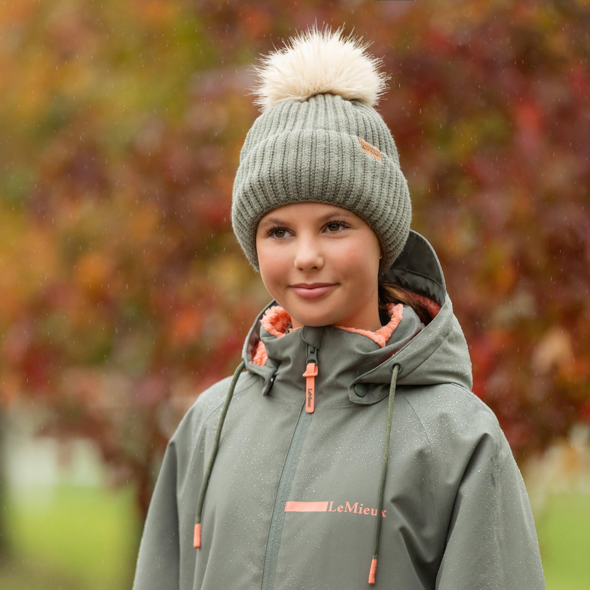 Womens Clara Ribbed Beanie Rosemary