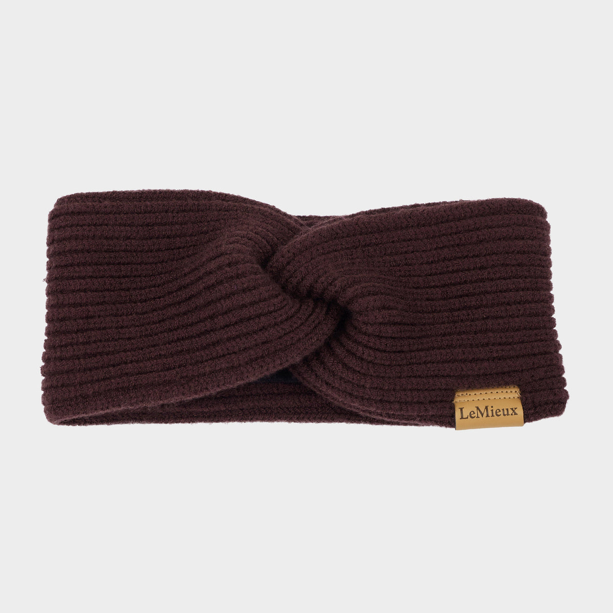 Womens Clara Ribbed Knit Headband Damson