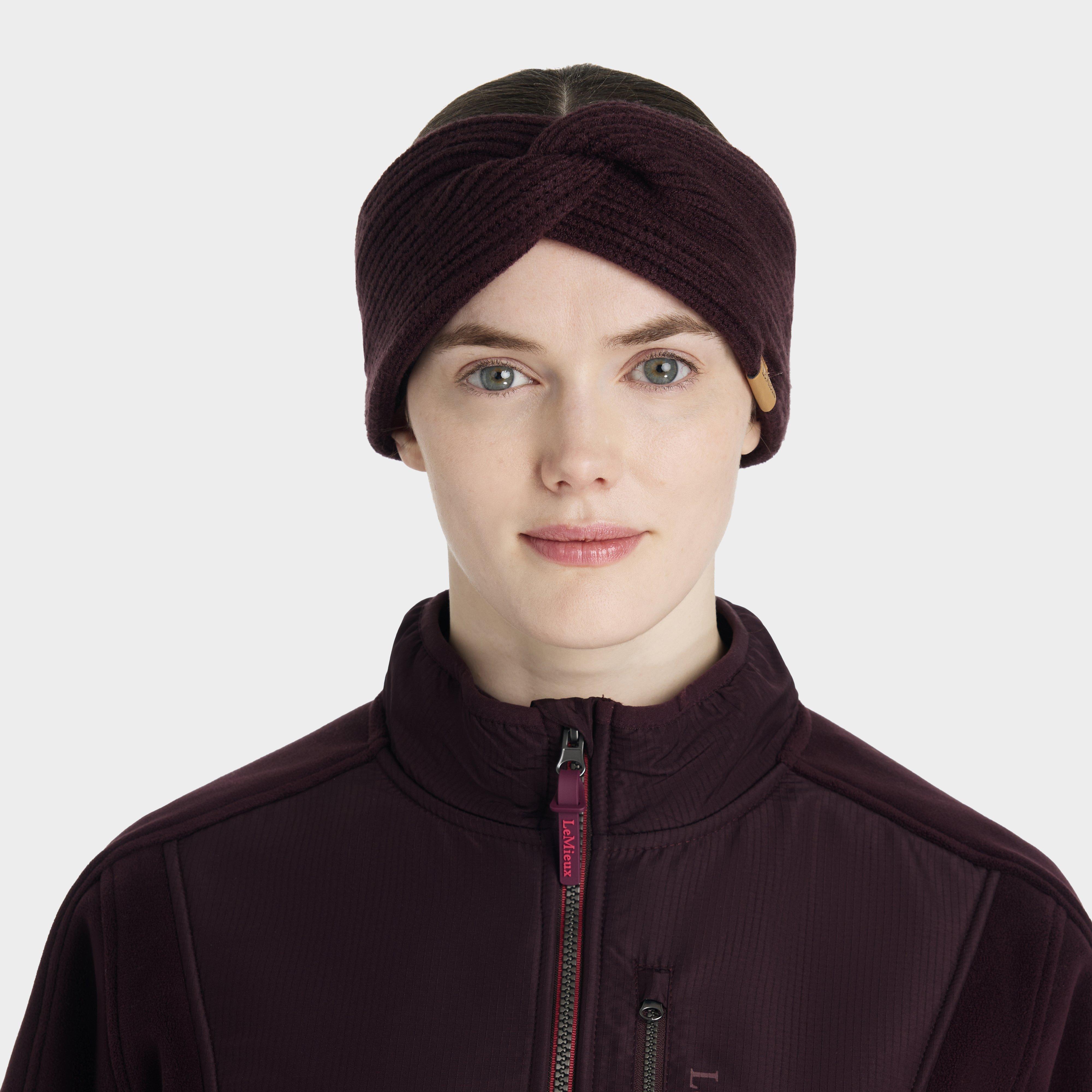 Womens Clara Ribbed Knit Headband Damson