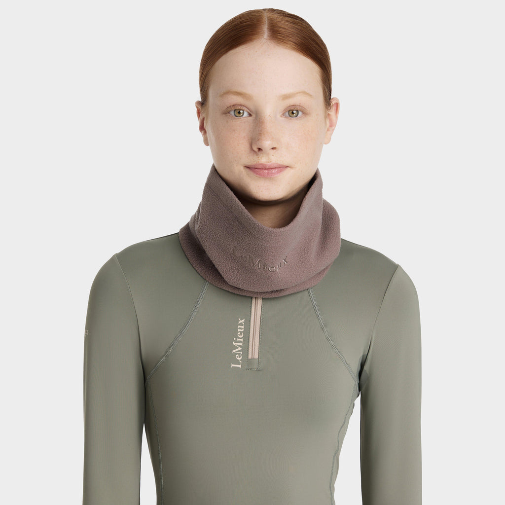 Womens Fleece Snood Walnut