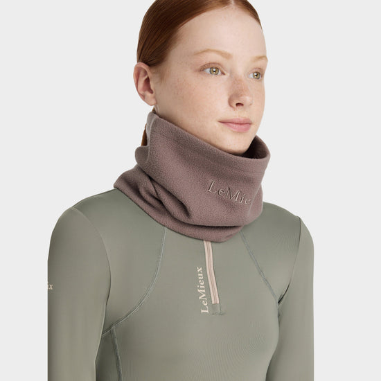Womens Fleece Snood Walnut