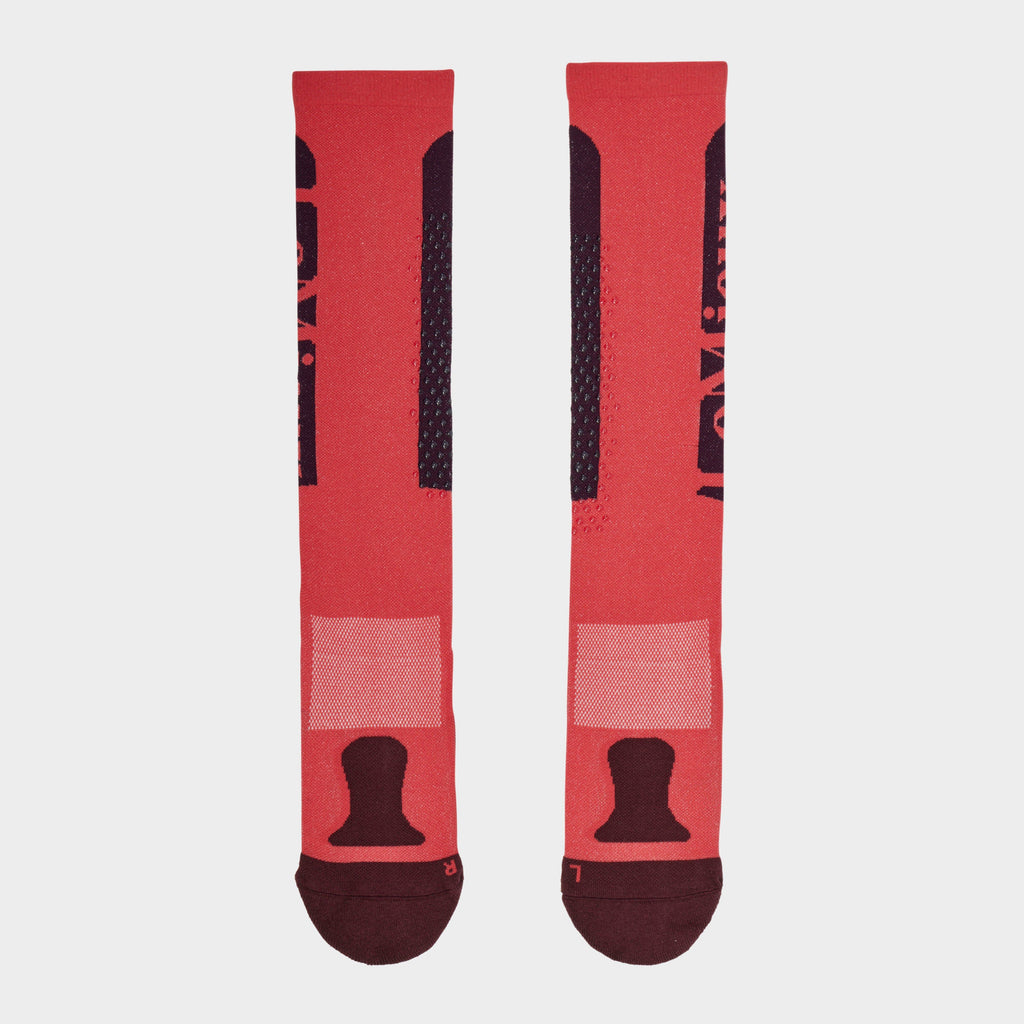 Womens Silicone Socks Cranberry