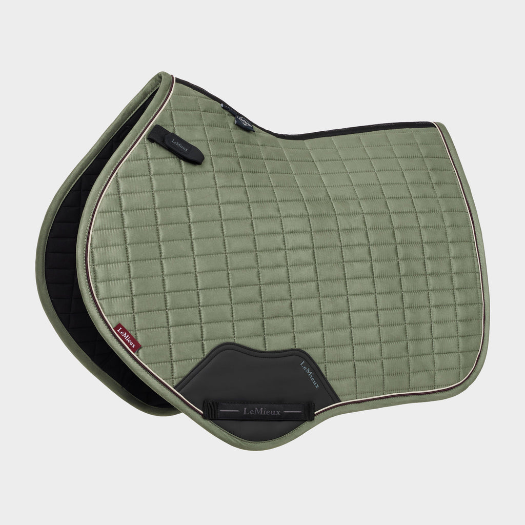 Suede Close Contact Saddle Pad Rosemary