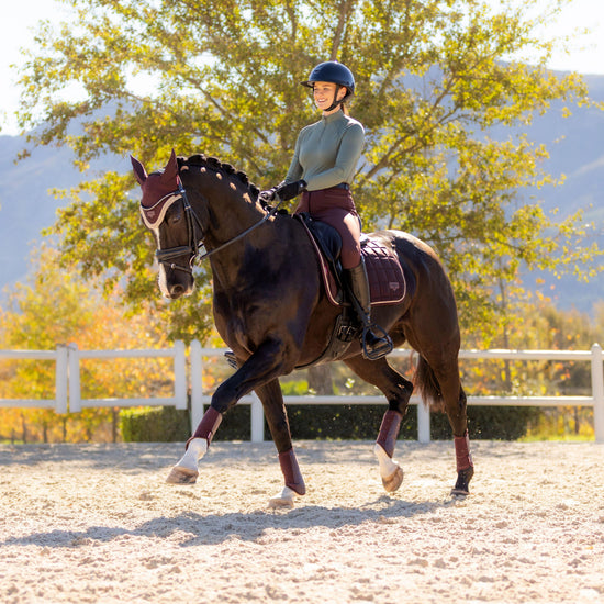 Loire Dressage Saddle Pad Damson
