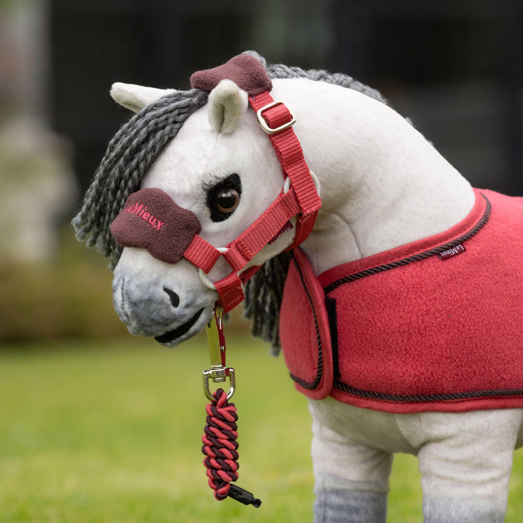 Toy Pony Vogue Headcollar & Leadrope Cranberry