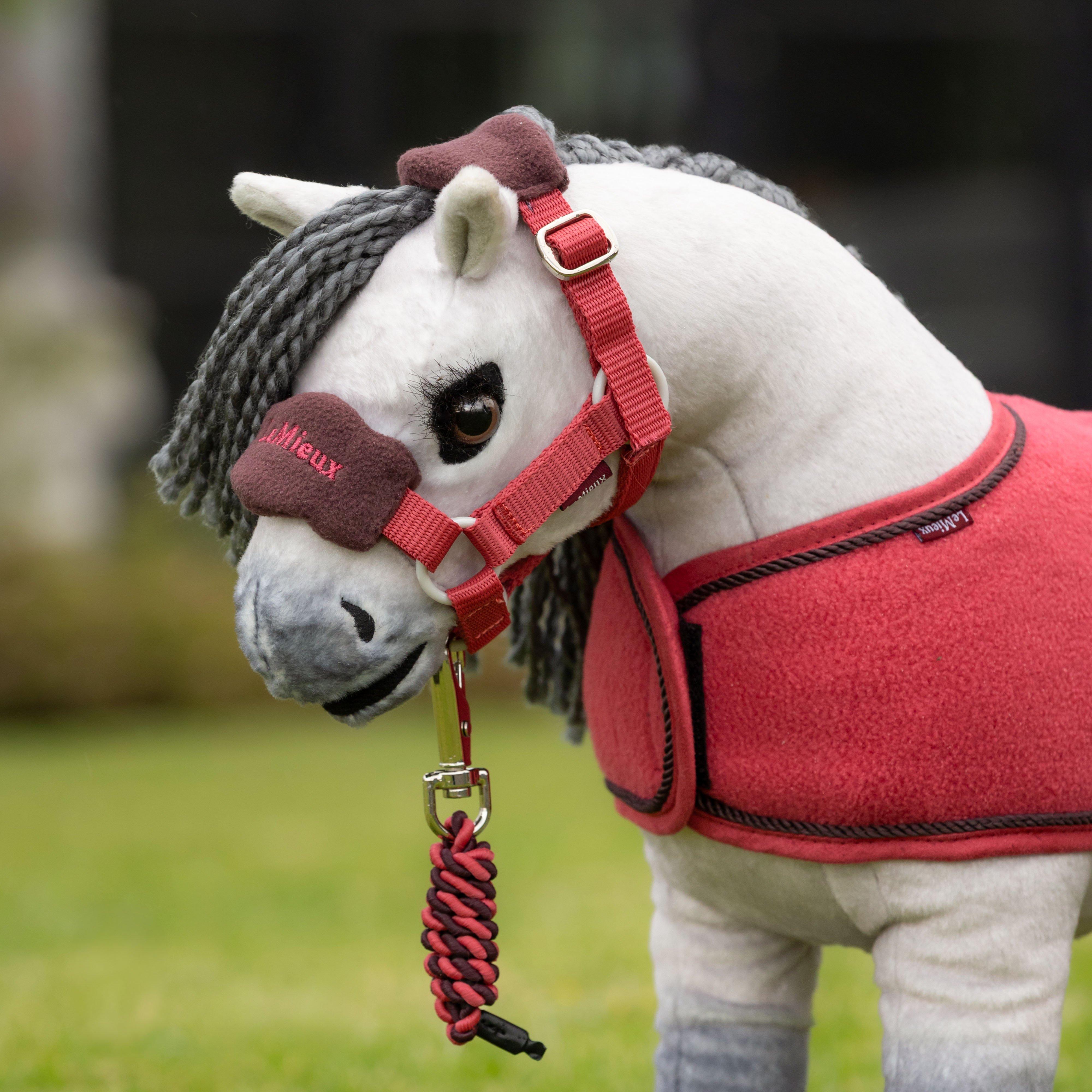 Toy Pony Vogue Headcollar & Leadrope Cranberry