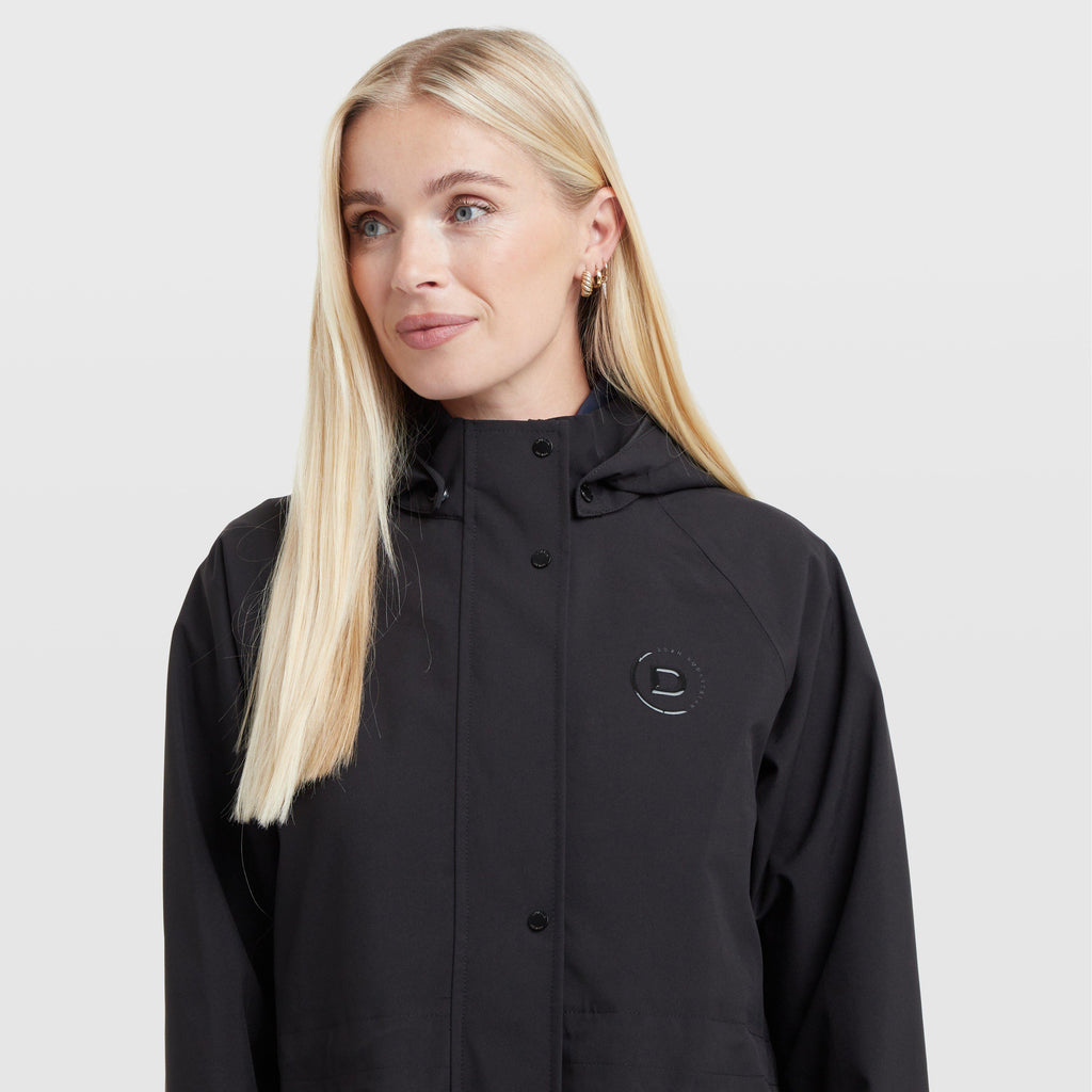 Women's Wet Weather Long Jacket Black