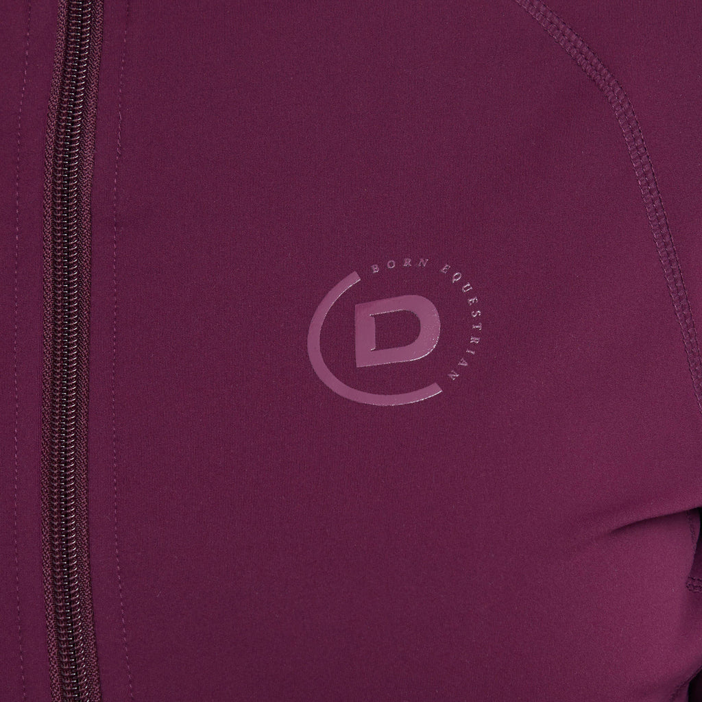 Womens Versatile Fitted Zip Through Jacket Purple Violet