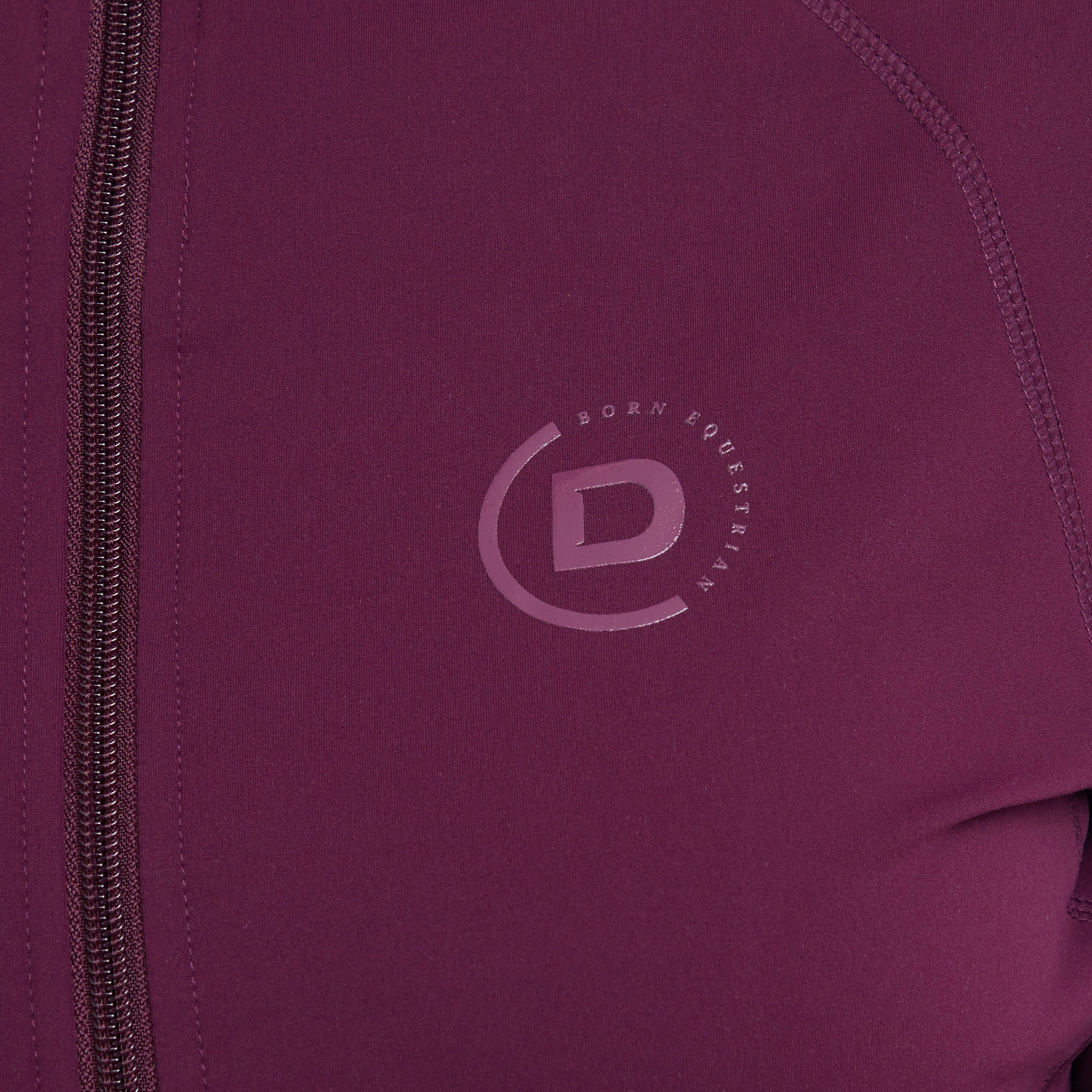 Womens Versatile Fitted Zip Through Jacket Purple Violet