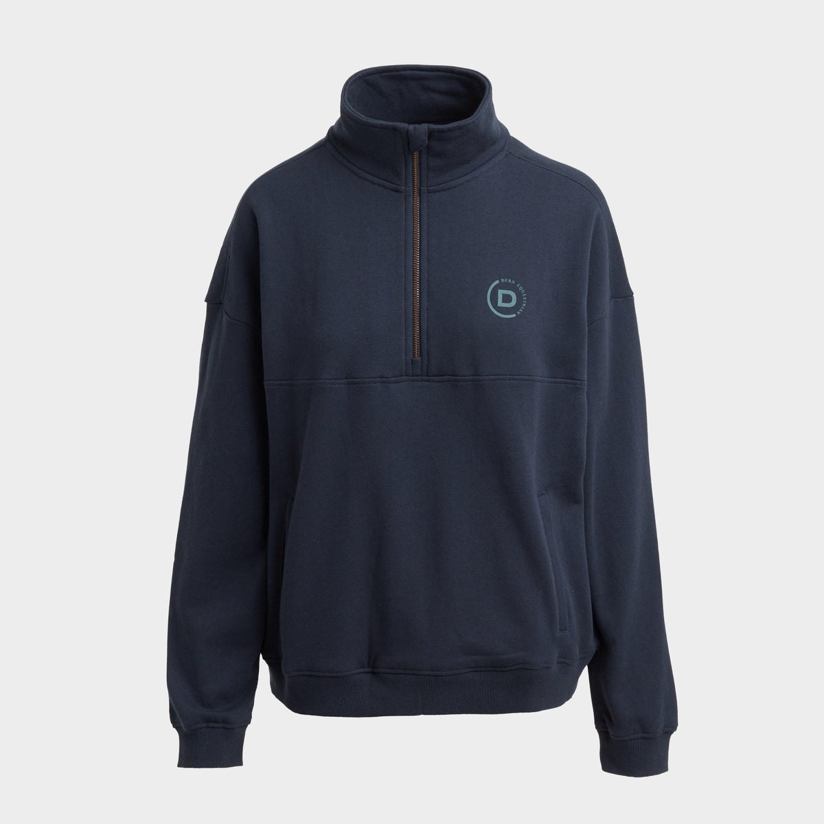 Womens 1/4 Zip Fleece Pullover Navy