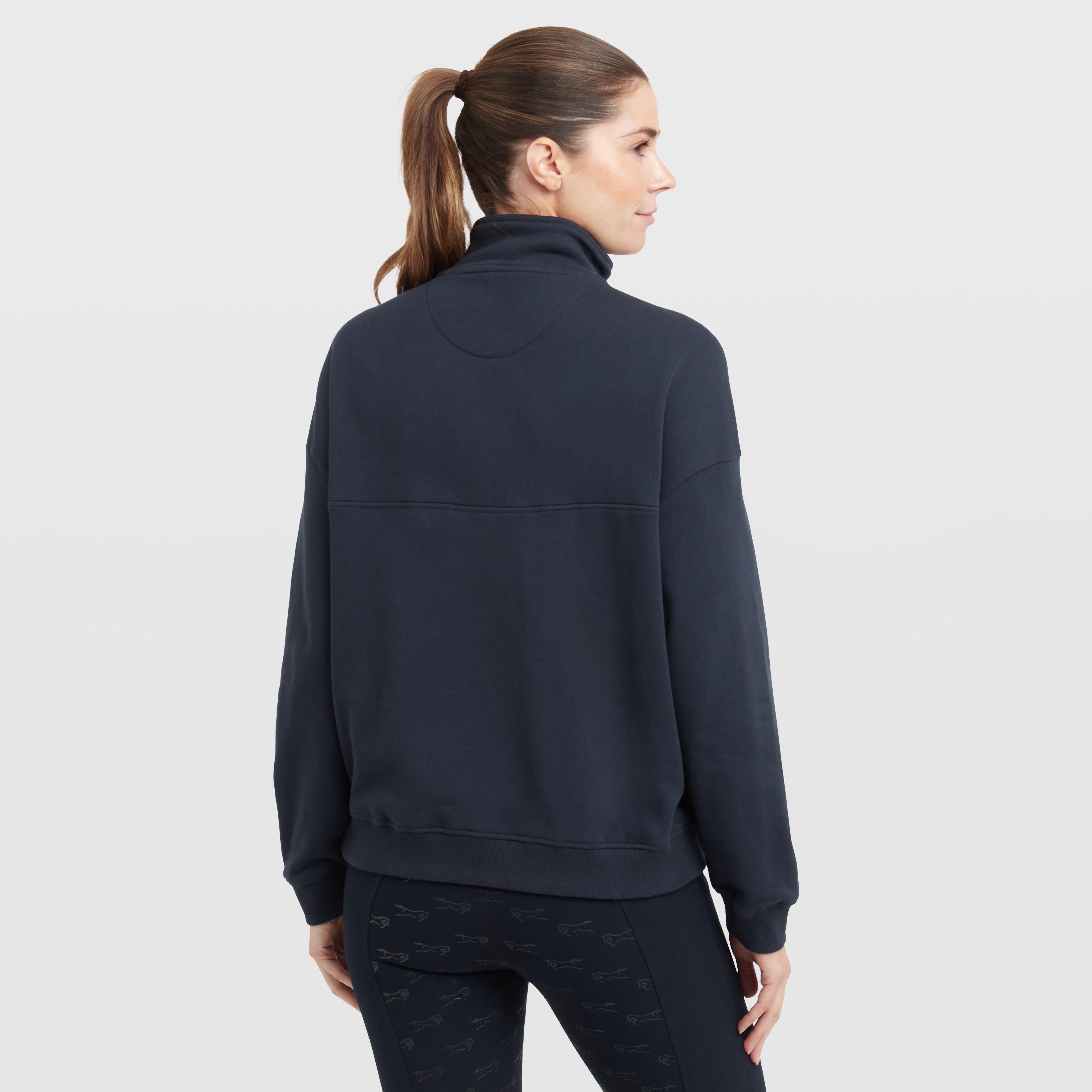 Womens 1/4 Zip Fleece Pullover Navy
