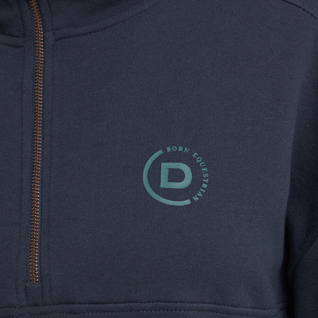 Womens 1/4 Zip Fleece Pullover Navy