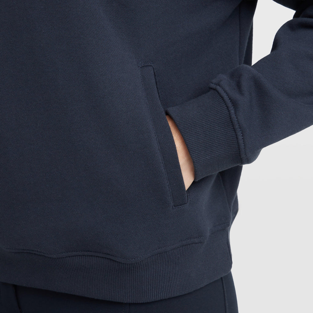 Womens 1/4 Zip Fleece Pullover Navy