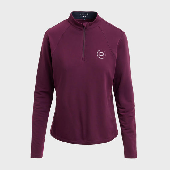 Women's Brushed Long Sleeve Mid Layer Purple