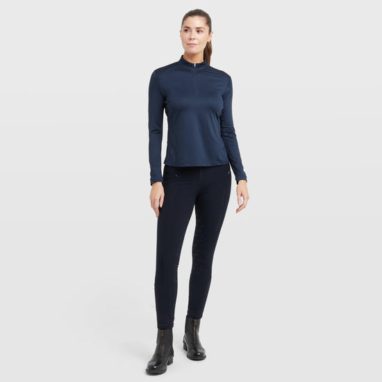 Womens Breathable Long Sleeve Top Navy