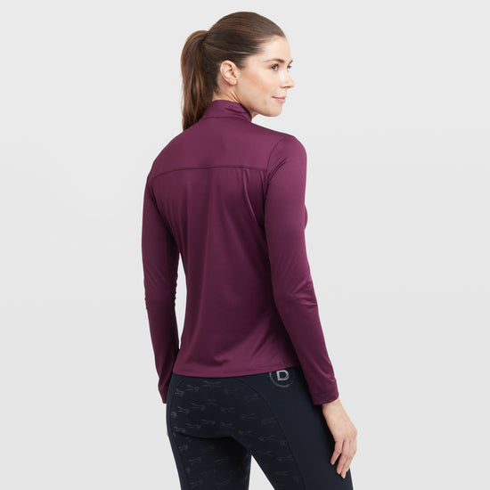 Womens Breathable Long Sleeve Top Purple Violet